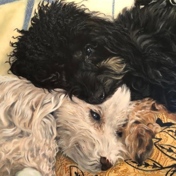 Soulmates in Curls (Commissioned Portrait)