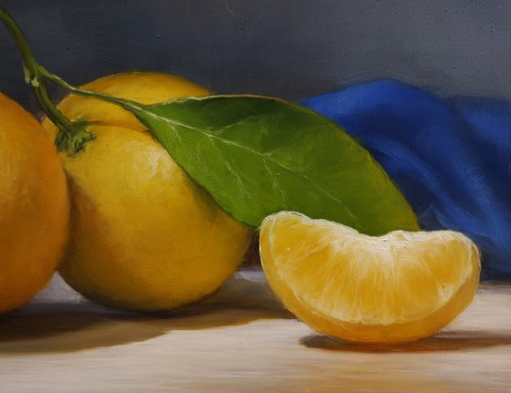 "Still life with tangerines"