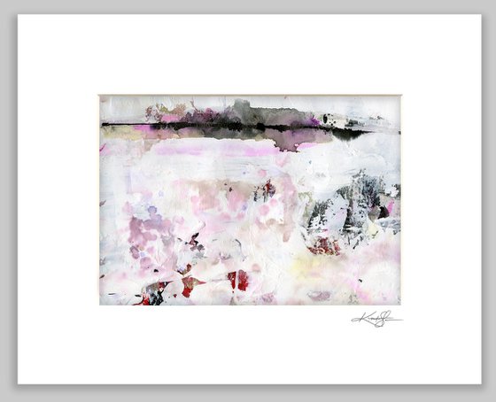 A Serene Life Collection 3 - 3 Abstract Paintings in mats by Kathy Morton Stanion
