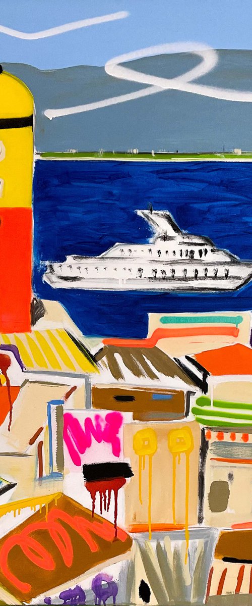 Dream Town 120 X 120 CM / 47,24 Х 47,24 INCH by V. Lishko