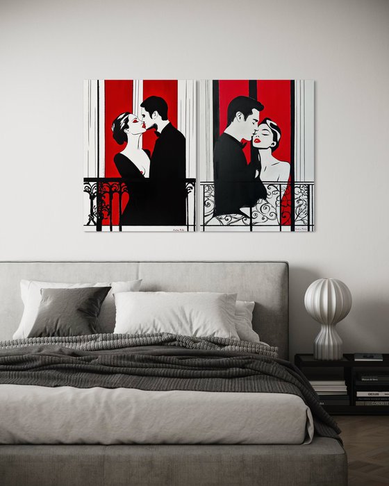 Lovers in a Parisian Window