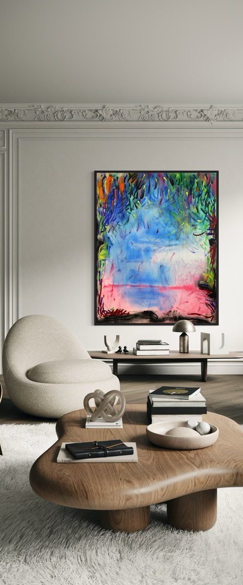 Abstract 'Secret Garden' by Makarova Abstract Art