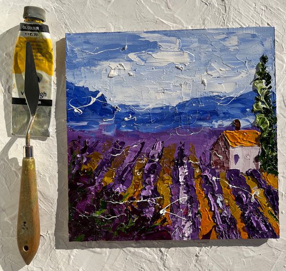 Provence Lavender Field Art