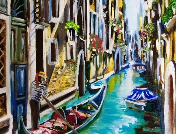 Venice, boats, canal