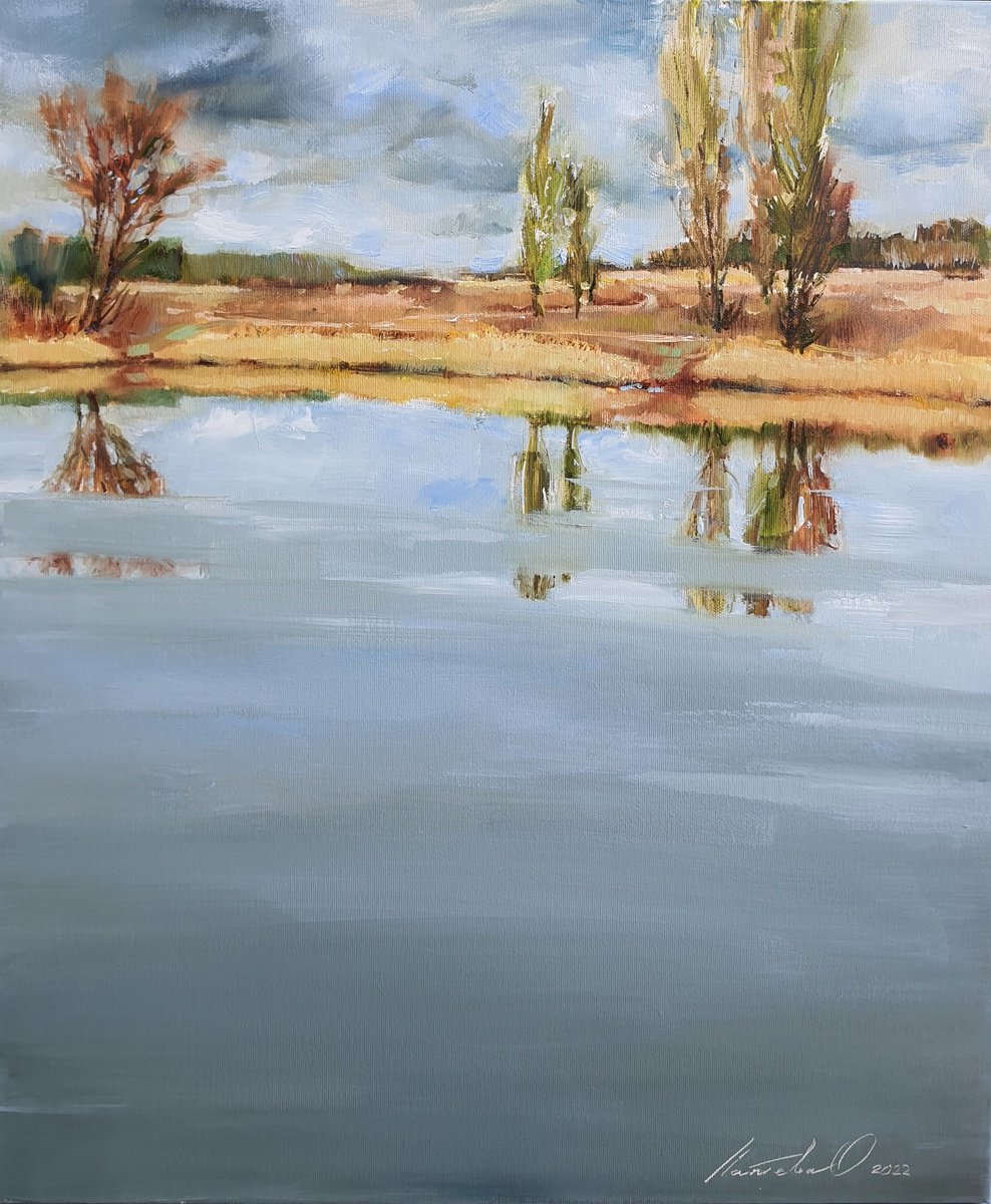Oil Painting , October Is Coming Soon By Olha Laptieva, 20 X 24, Artwork For Sale On Artfinder