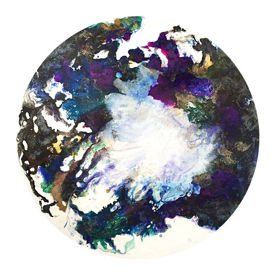 Escape, 90 x 90cm, circle canvas art for the Home, Hallway, Office, Shop, Restaurant or Hotel