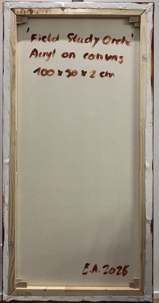 Field of Study Ochre 50x100x2 cm