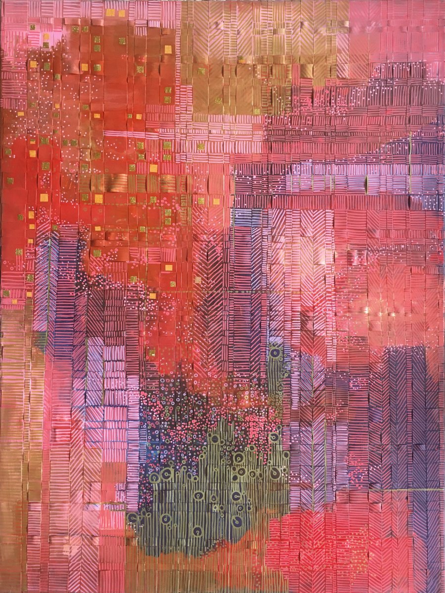 Abstract Landscape Painting By Jennifer Bell, 30 X 39, Unearthed, Original Artwork