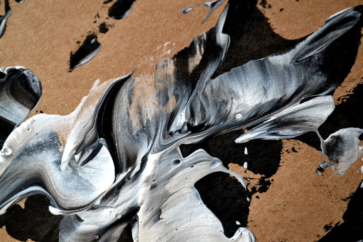 Abstract Acrylic Painting By Thierry Vobmann. Abstract ., 17 X 12", Natural Style 22, Original Artwork