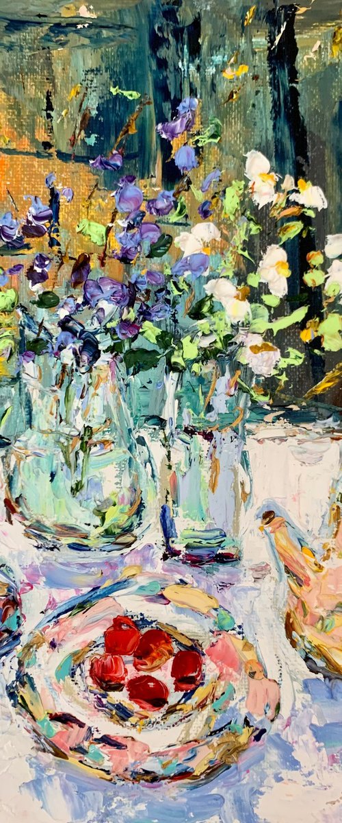 Colorful Summer Still Life by Vilma Gataveckienė