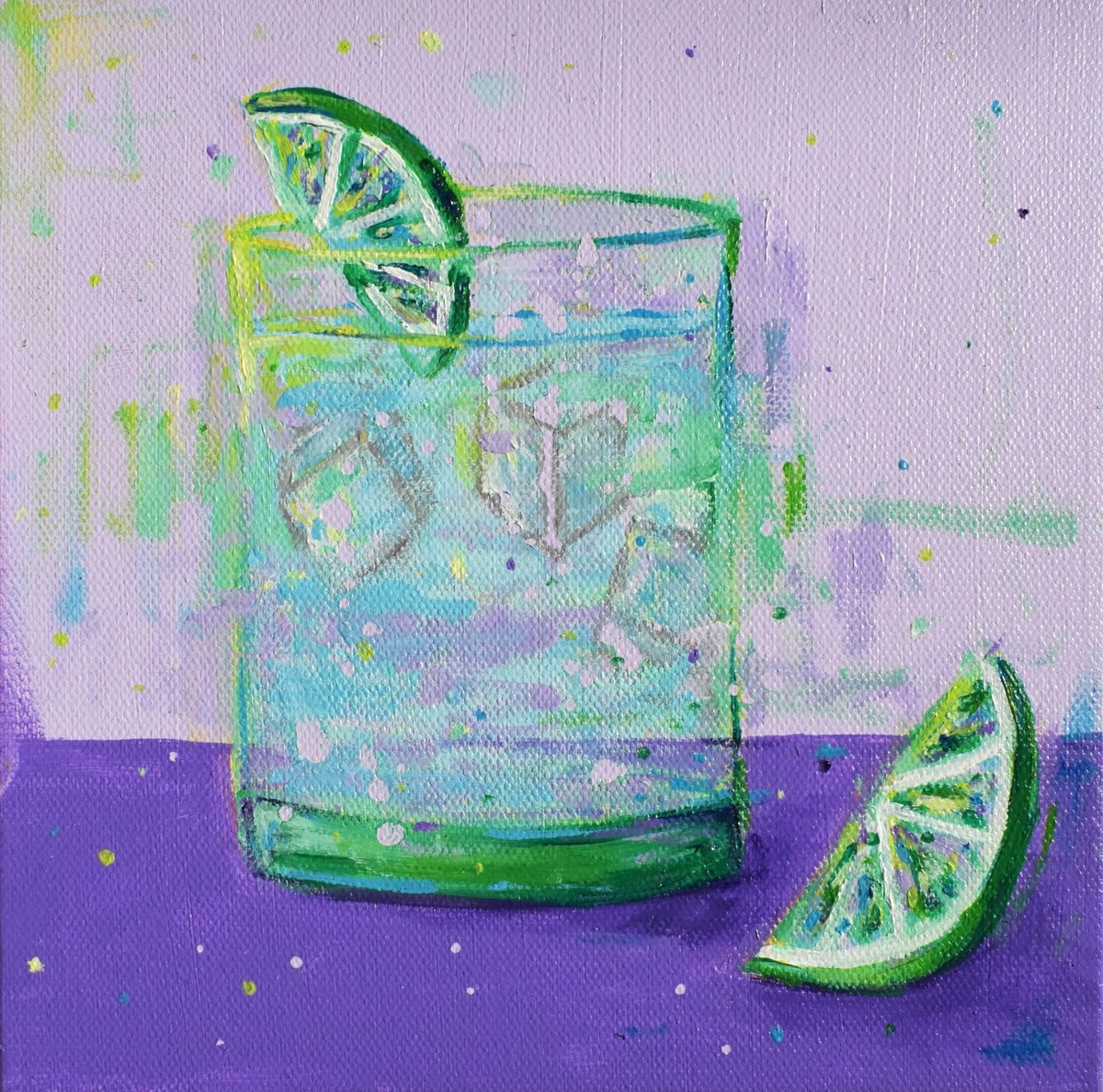  Vodka And Tonic By Dawn Underwood, 8 X 8, Artwork For Sale On Artfinder