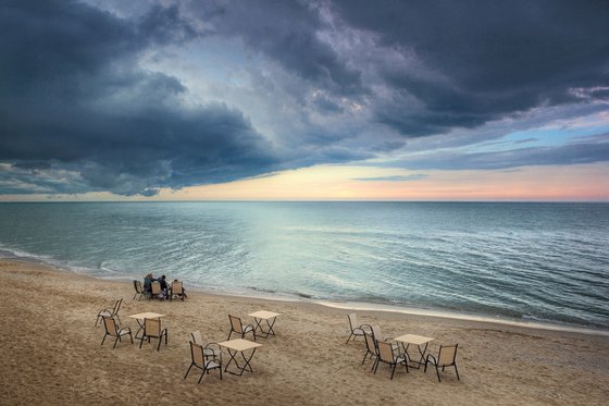 Evening on the beach.