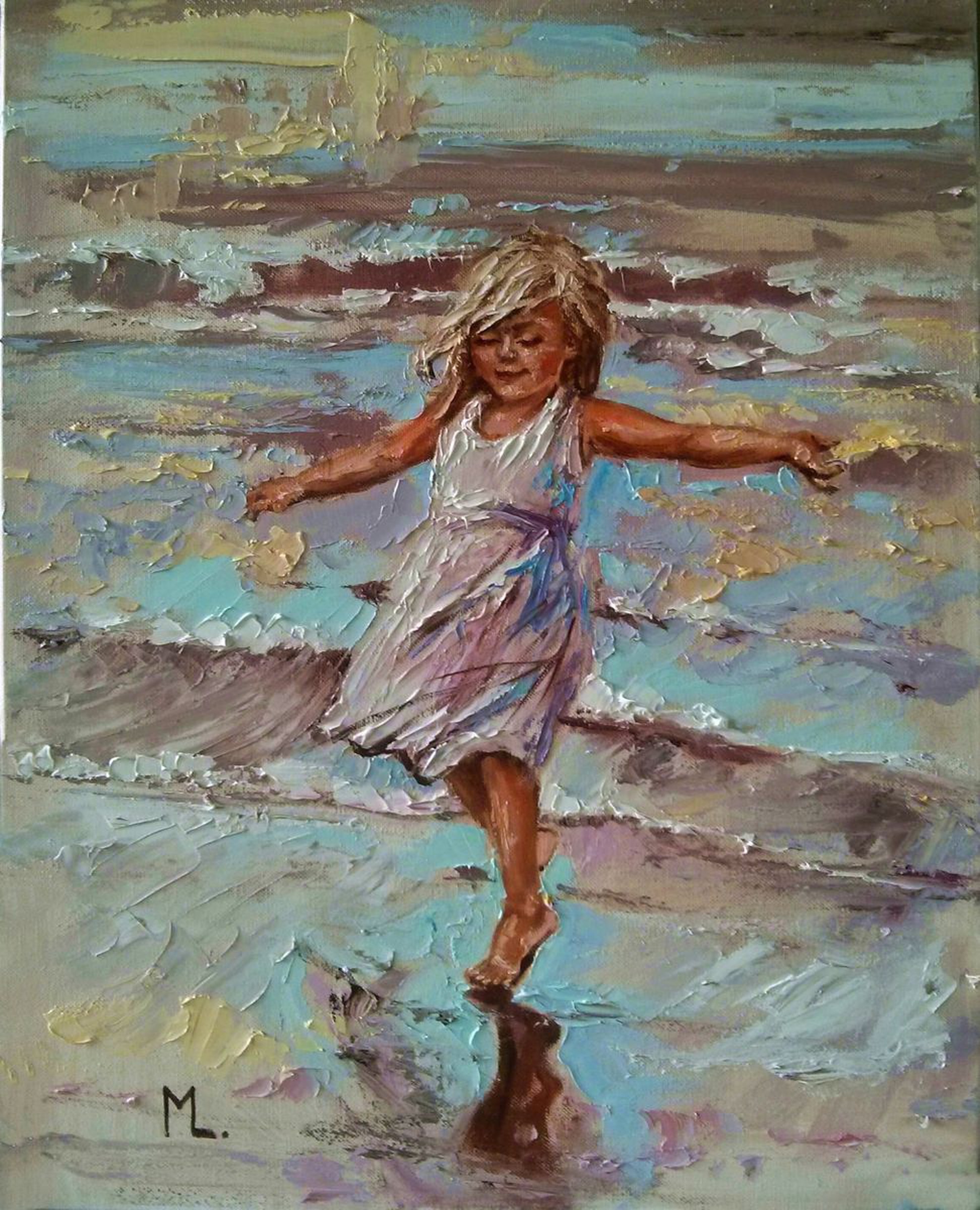 Pastel Games Sea Original Painting Palette Artfinder