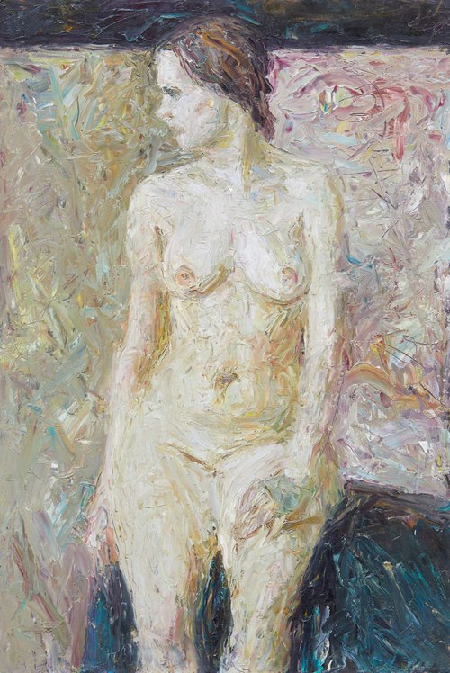 Siting Nude by Zakhar Shevchuk