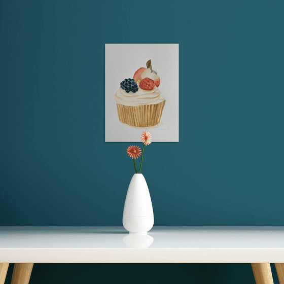 Fruit cupcake