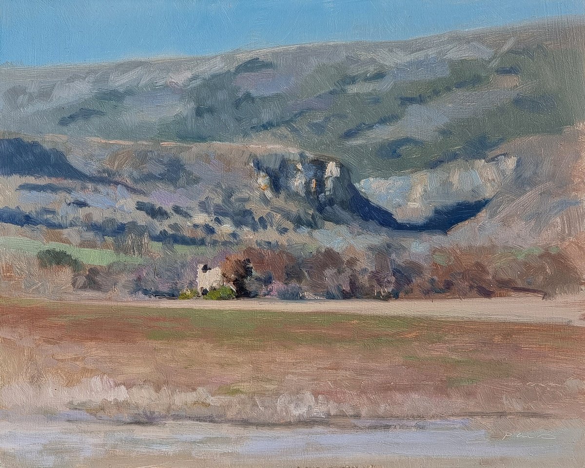 Impressionistic Landscape Oil Painting By Pascal Giroud, 12 X 9", Gorges De La Meouges, Original Artwork