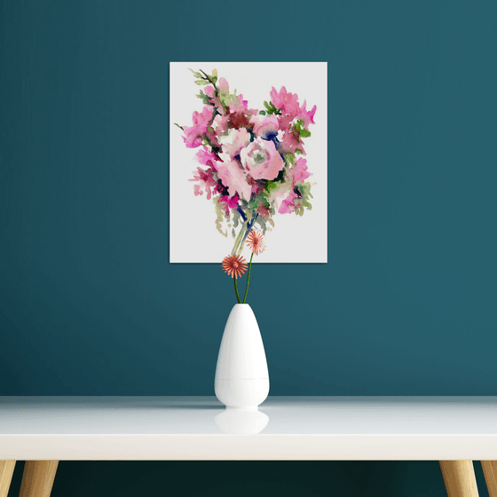 Pink floral bouquet