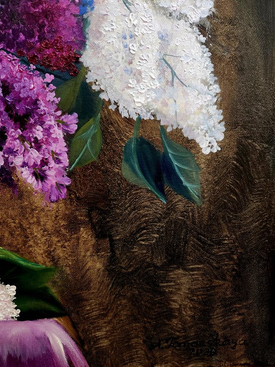 Lilac Bouquet in a Vase
