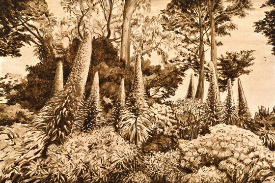 A Garden In Raw Umber