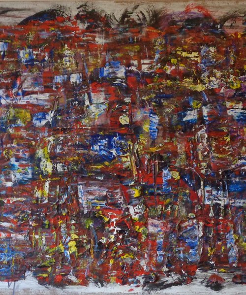 abstract-painting by Heinz Theuerkauf