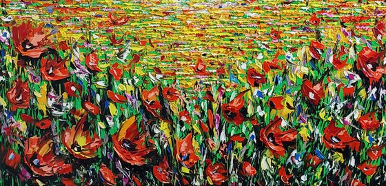 Fiery Poppies Field