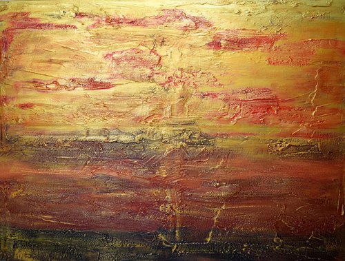 The Grace of Gold abstract painting by Stuart Wright