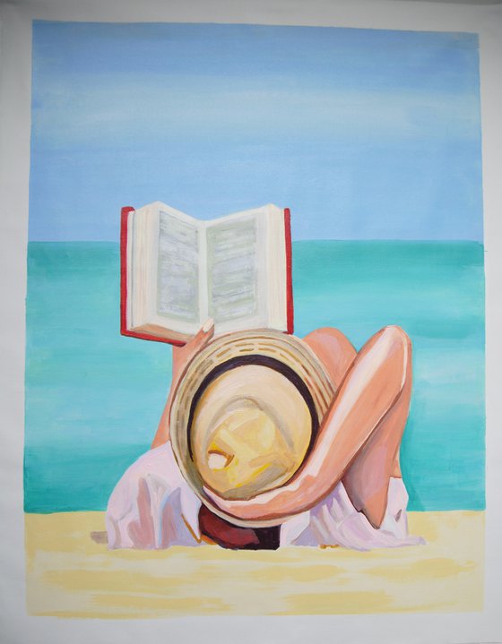 At the beach  /90 x 69 x 4 cm