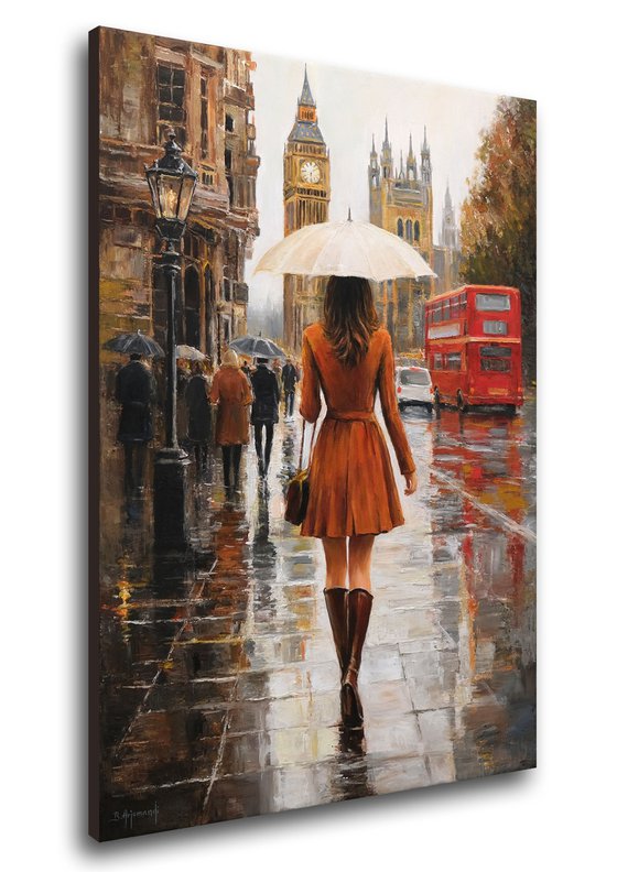 London Rain Reflections