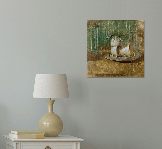 Porcelain Cups and Forks