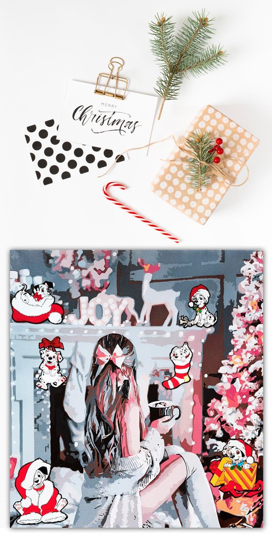 Christmas with dalmatians