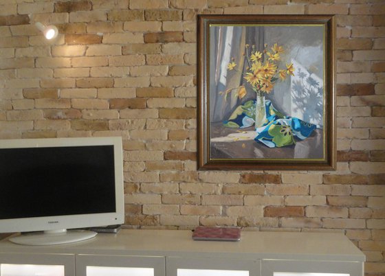 Composition with flowers