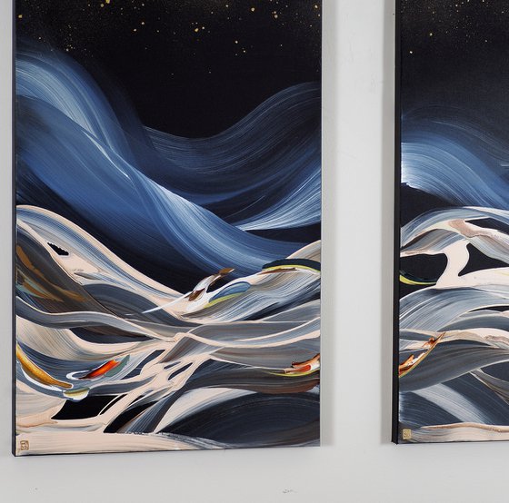 Starry Night III Diptych