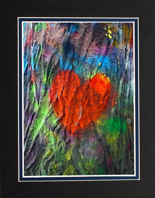 Wooden Heart Tree by Robin Clarke