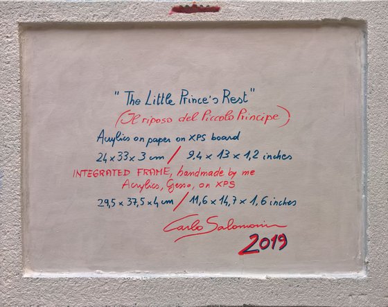 - THE LITTLE PRINCE'S REST - ( 29,5 x 37,5 x 4 cm )