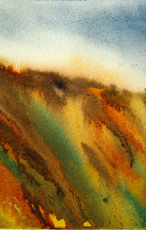 Abstract landscape Colored dunes by Elena Gaivoronskaia