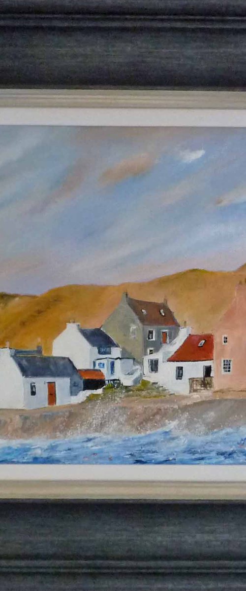 A Crovie Landscape by Margaret Denholm