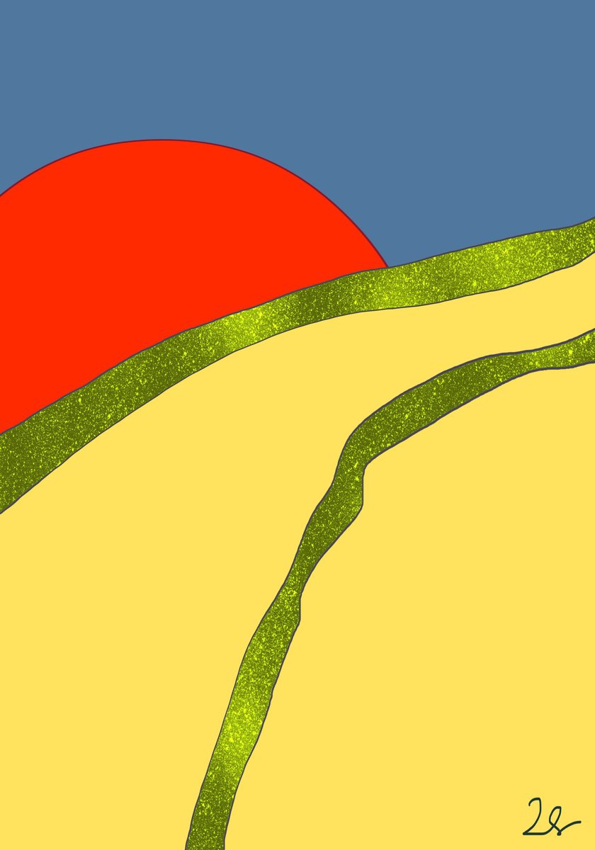 Print , Ga#364 Pacefull Valley By Mattia Paoli, 35 X 47, Artwork For Sale On Artfinder