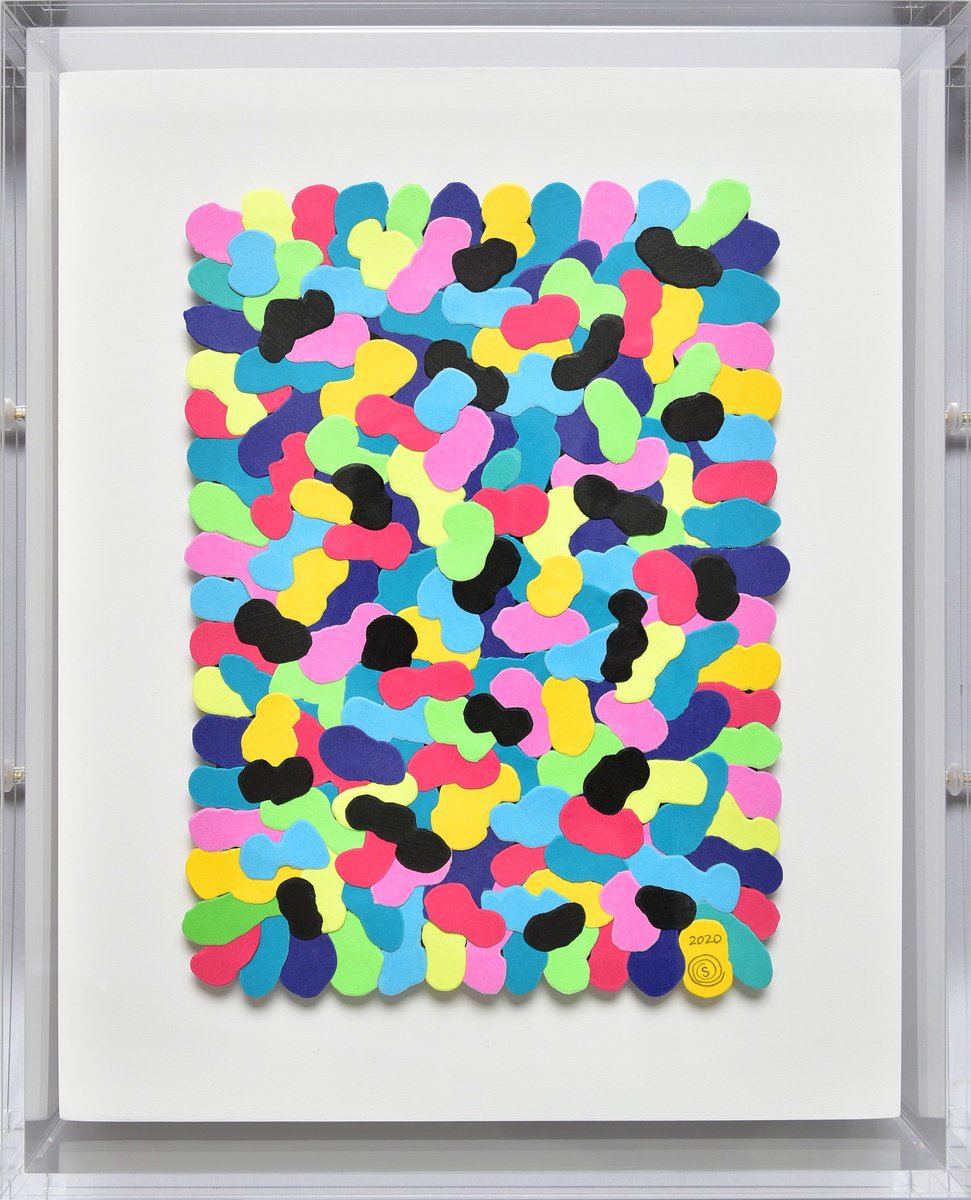 Abstract Collage By Olga Skorokhod, 9 X 11", Paper Gems #2, Original Artwork