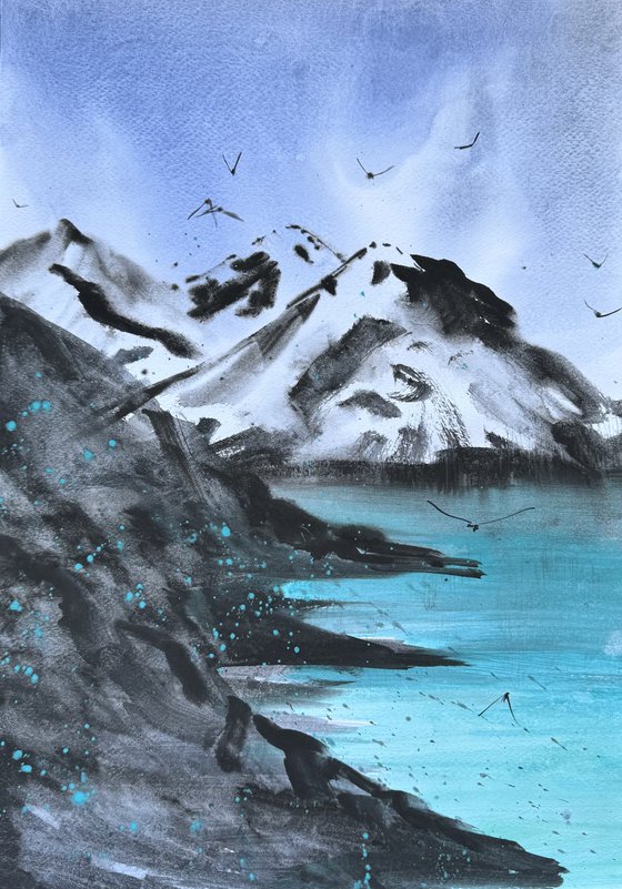 Magical Abstract Lake