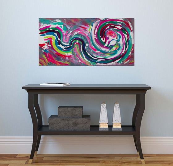 Color of emotion, 100x50 cm