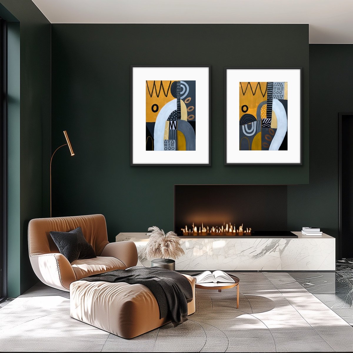 Organic Abstract Acrylic Painting By Rashna Hackett, 15 X 21", Usher The Sunset, Original Artwork