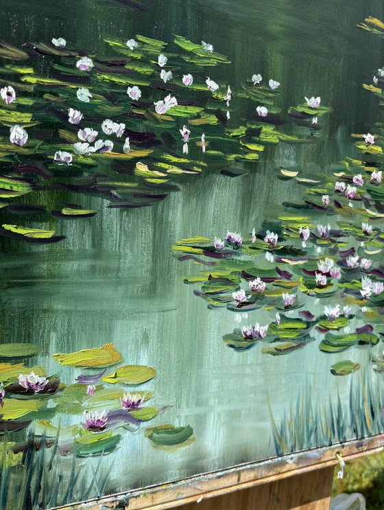 Water Lilies Pond Painting