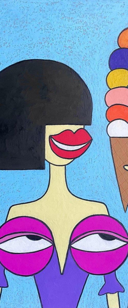 My tits love big ice cream by Ann Zhuleva