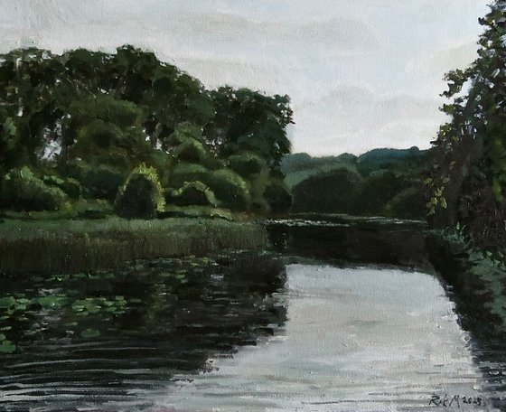 In the summer by the river