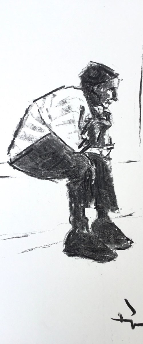 Man Sitting by Dominique Dève