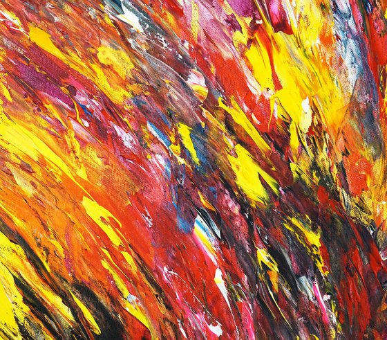 Yellow Red Abstraction D 8