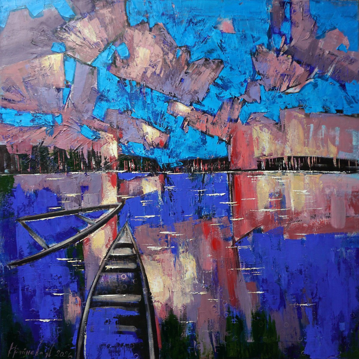 The Passage Of Time By Anastasiia Kraineva (Masniuk), 39 X 39, Artwork For Sale On Artfinder