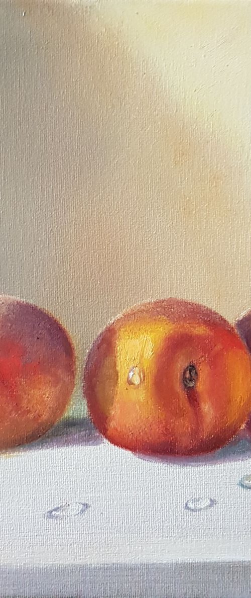 Three peaches by Diana Janson