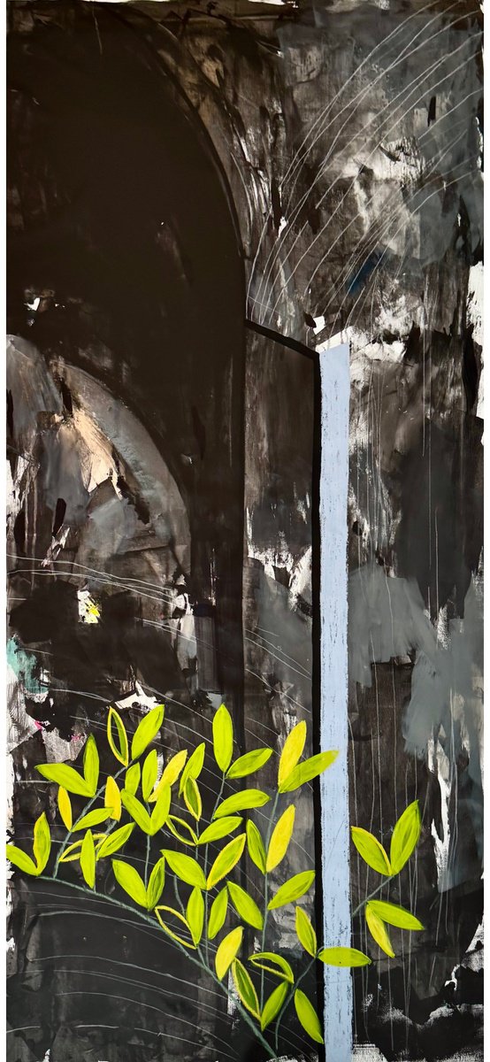 Abstract Acrylic Painting By Tanya Lytko, 39 X 79", - Reflections - ?, Original Artwork