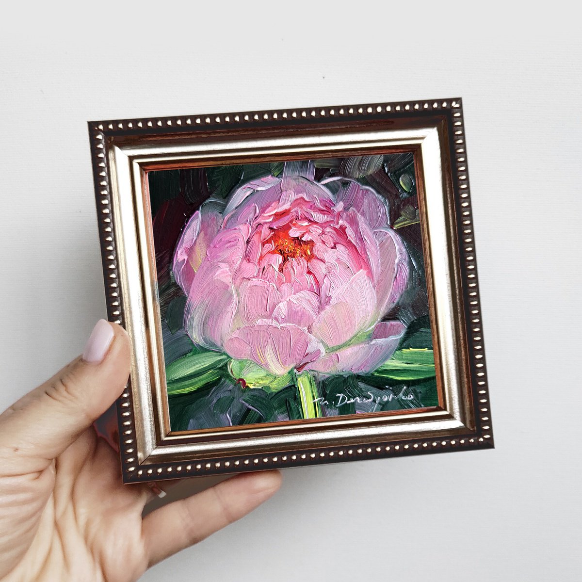 Peony flower by Nataly Derevyanko